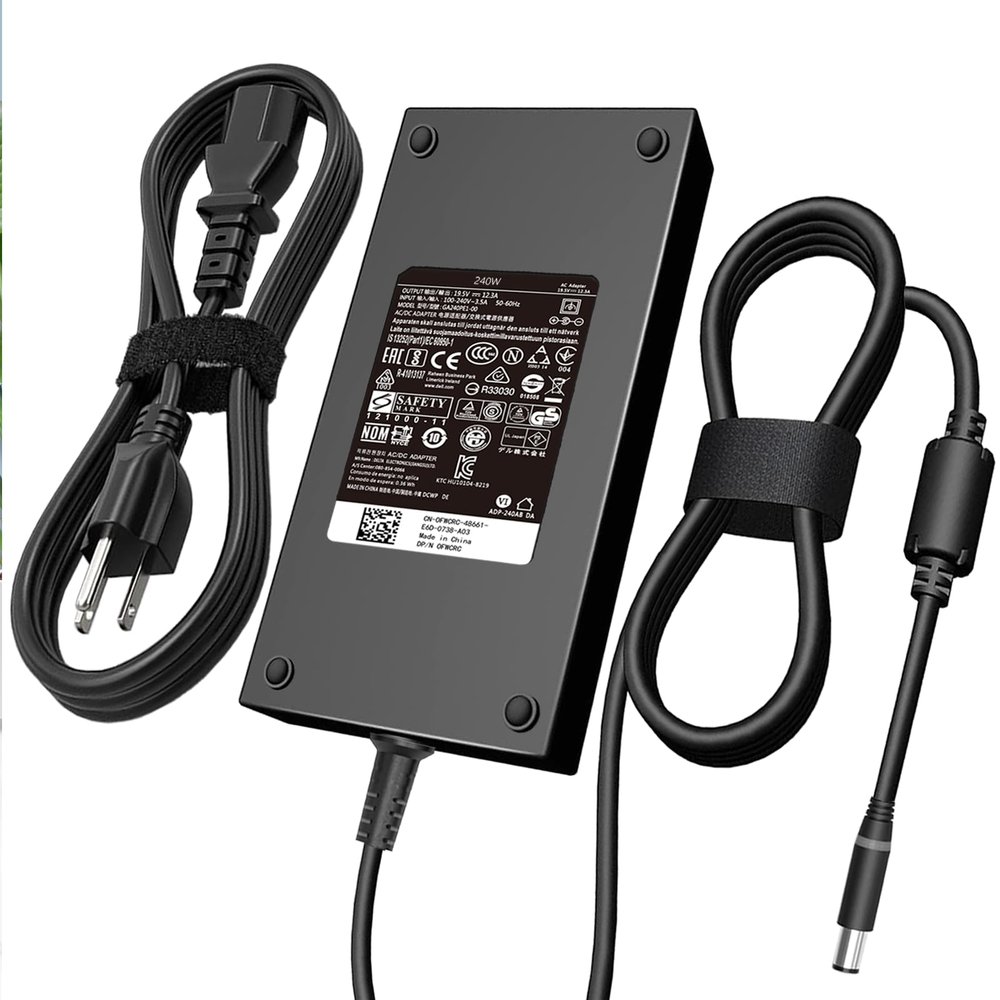240W Gaming Laptop Charger Fit for Alienware 15 17 M15 M16 M17 M18X X51 R2 R3 R4 R5 R7 G3 G5 G7 15 5530 5535 5520 Fit for Precision M6800 M6700 M6400 J211H AC Adapter Power Supply