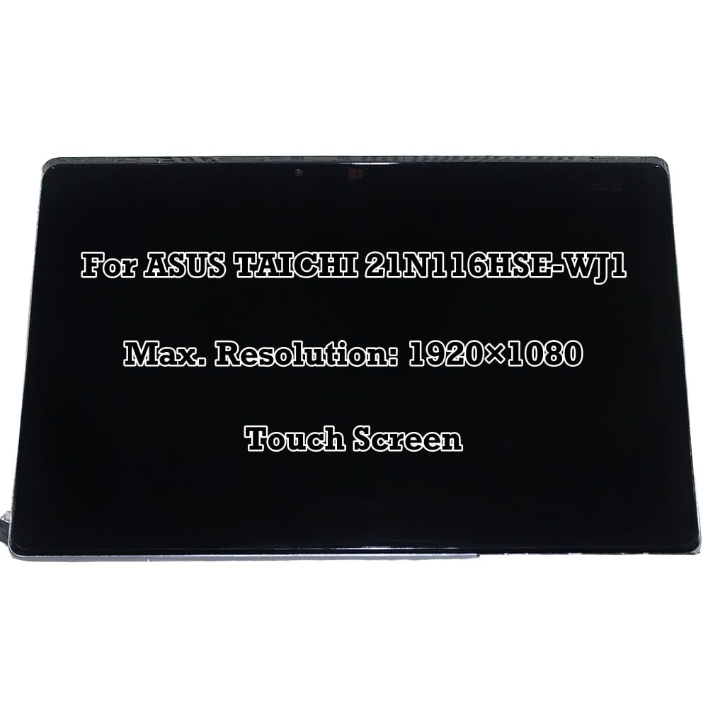 11.6" Replacement FHD 1920 x 1080 Touch Screen Digitizer LCD Display Complete Assembly N116HSE-WJ1 for ASUS Taichi 21