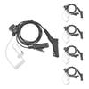 LESENG Two Way Radio Accessories APX 6000 XPR 7550e XPR 7550 XPR3500e Earpiece Headset for Motorola Radio APX 4000 7000 XPR 3500 3500e with Acoustic Tube and PTT Mic Headphones 5Pack view 1