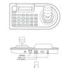 Luejnbogty 3D Axis Joystick CCTV Keyboard Controller Keypad for AHD Security PTZ Speed Camera Decoder DVR NVR Pelco RS485 US Plug view 4
