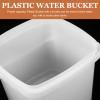 VOSAREA Paint Bucket with Handle and Lid 1.3 Gallon White Plastic Paint Can Tub 5L Ice Cream Bucket Food Storage Bucket Pail Containers for Food Water Ice Cream White view 3