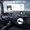 B-Qtech Wireless RV Backup Camera Digital Signal 7'' Plug and Play: Pre-Wired for Furrion System Rear View Camera HD 1080P Night Vision Waterproof Reverse Cam Monitor for Trailer Camper Van view 4