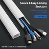 153in Wall Cable Hider, ZhiYo TV Wire Hider for Wall Cord Hider to Hide 3-4 Cords & ZhiYo Cable Raceway 78in(2xL39in) Bundle view 3