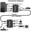 Torileaf 4K DisplayPort KVM Extender Over Ethernet, DP Extender Over Cat5e/6a/7 Up to 394FT/120M, 4 USB2.0 Extender Hub, EDID/Mic&Audio/IR/RS232/30Hz view 2