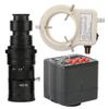 1080P 60FPS Camera VGA USB TF Video Microscope Camera 200X C-Mount Lens Whit 56-LED Adjustable Ring Light view 1