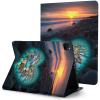 KUYT Case for iPad Pro 11 Inch Case 2020(2nd Gen) with Pencil Holder, Smart iPad Case Support Touch ID and Auto Wake/Sleep -Beach Colorful Heart view 2