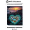 KUYT Case for iPad Pro 11 Inch Case 2020(2nd Gen) with Pencil Holder, Smart iPad Case Support Touch ID and Auto Wake/Sleep -Beach Colorful Heart view 4