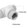 MOUDOAUER 2 Pack RJ45 POE Splitter Dual Ways Adapter Socket Hub for Security Camera Install TV Box view 3