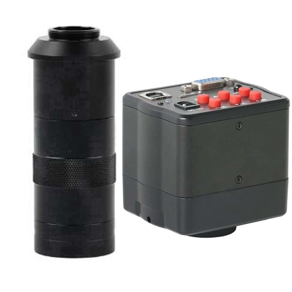 1080P 60FPS Camera VGA USB TF Video Microscope Camera 100X C-Mount Lens For Phone Tablet PC PCB