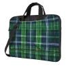 Ogniwo Blue Scottish Tartan Print Notebook Computer Protective Carrying Cover With Pocket,13 Inch Laptop Shoulder Bag view 1