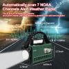 Emergency NOAA Weather Alert Radio with Solar & Hand Crank USB-C Charging Portable AM/FM Radio 3W Flashlight, Reading Lamp, Cell Phone Charger, SOS for Hurricane, Storm, Camping Emergencies view 2
