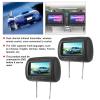 car tv for Back seat, 2pcs 7 in Control Headrest LCD Video Monitor MP5 Display Black DVD Player for Car,Car Tvs for Back for Seat 2 Set,Car Tv Headrest Monitor,Tv view 2
