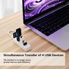 USB C Hub, USB Type C Port to USB 3.0 Hub with 4 Port USB 3.0, Data Transmission Hub 5Gbps view 2
