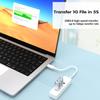 USB C Hub, USB Type C Port to USB 3.0 Hub with 4 Port USB 3.0, Data Transmission Hub 5Gbps view 4
