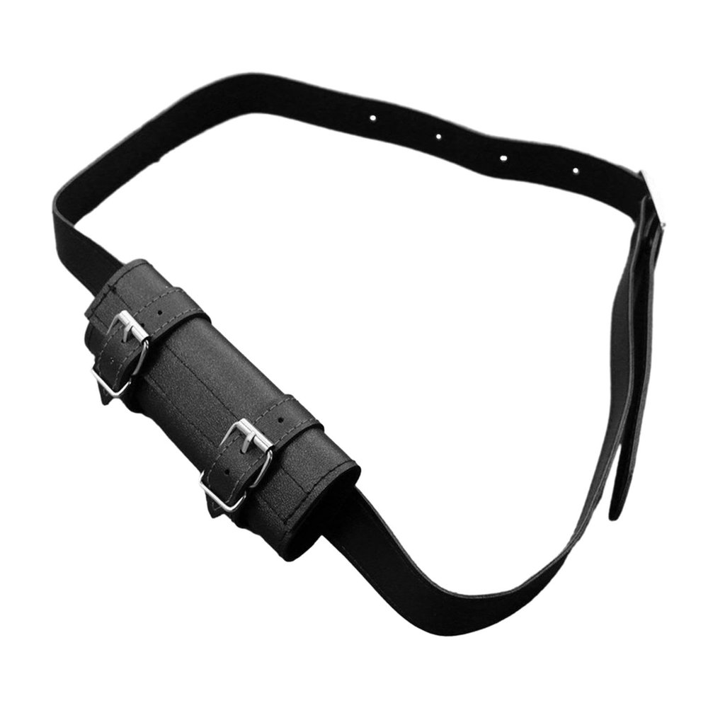 Vaveren Belt Sword Holder Frog Holster PU Leather Viking Swords Fixing Tool Tool Sheath Medieval Knight Warrior Dagger Holster Costume, Black