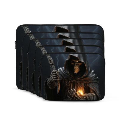 Dwrepo Grim-Reaper Print Laptop Sleeve Portable Laptop Case Fashion Laptop Bag Briefcase for Men Women Bag 13 inch, Black