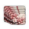 Dwrepo Japanese Floral Cherry Blossom Print Laptop Sleeve Portable Laptop Case Fashion Laptop Bag Durable Briefcase for Men Women Bag 13 inch view 1