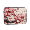 Dwrepo Japanese Floral Cherry Blossom Print Laptop Sleeve Portable Laptop Case Fashion Laptop Bag Durable Briefcase for Men Women Bag 13 inch view 2