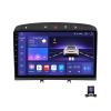 Android 12 Double Din Car Stereo 9 Inch Touch Screen Radio with GPS Navigation Bluetooth FM Radio Receiver for Peugeot 308 308S 408 2010~2016 Support Carplay/Auto/DSP/RDS/USB,8 core m700s 8g+128g view 1