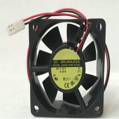 Cooling Fan 12V 60mm Cooling Fan, AD0612HB-A70GL DC12V 0.23A 60x60x25mm 2-Wire