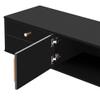Modern TV Stand for 65+ Inch TV, High Gloss Entertainment Center TV Cabinet,Entertainment Center TV Media Console Table with Storage,TV Console Cabinet Furniture for Living Room (Black + MDF-LL658) view 3