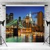 10x6.5ft City Backdrop Modern Cityscape Night View Bridge Urban Skyline Photography Background Birthday Party Banner Online Live Broadcast Video Wallpaper Photo Booth Props view 3