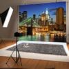 10x6.5ft City Backdrop Modern Cityscape Night View Bridge Urban Skyline Photography Background Birthday Party Banner Online Live Broadcast Video Wallpaper Photo Booth Props view 4