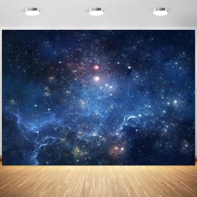 12x8ft Space Backdrop Fantastic Nebula Galaxy Starry Photography Background Universe Theme Kids Birthday Party Banner Decorations Video Wallpaper Photo Booth Props