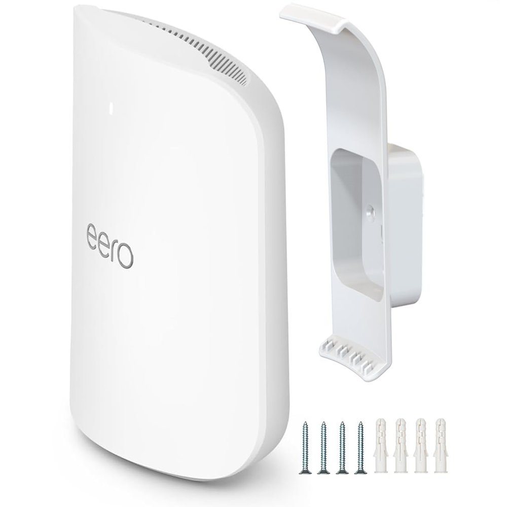 Wall Mount Holder for eero Max 7, No Messy Wires, Space Saving, Wall Stand Bracket Compatible with eero Max 7 Tri-Band Mesh WiFi System (1 Pack)