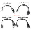 YSJJZRL 30cm DC Power 1 Male/Female to 2 Male/Female 5.5mm x 2.1mm DC Power Supply Splitter Cable Cord Y Splitter (5.5x2.1 Male to 2 Male) view 2