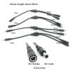 YSJJZRL 30cm DC Power 1 Male/Female to 2 Male/Female 5.5mm x 2.1mm DC Power Supply Splitter Cable Cord Y Splitter (5.5x2.1 Male to 2 Male) view 3
