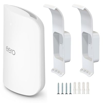 Wall Mount Holder for eero Max 7, No Messy Wires, Space Saving, Wall Stand Bracket Compatible with eero Max 7 Tri-Band Mesh WiFi System (2 Pack)