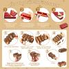 Hanaive 5 Pack Christmas Wooden Puzzle Box Brain Teaser Gift, Elegant Style view 3