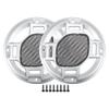 ACROPIX 4" Car Speaker Grills Cover Mesh Round 4 Inch Audio Speaker Subwoofer Guard Protector Case with Mounting Screws Iron Silver Tone Black - Pack of 2 view 1