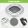 ACROPIX 4" Car Speaker Grills Cover Mesh Round 4 Inch Audio Speaker Subwoofer Guard Protector Case with Mounting Screws Iron Silver Tone Black - Pack of 2 view 4