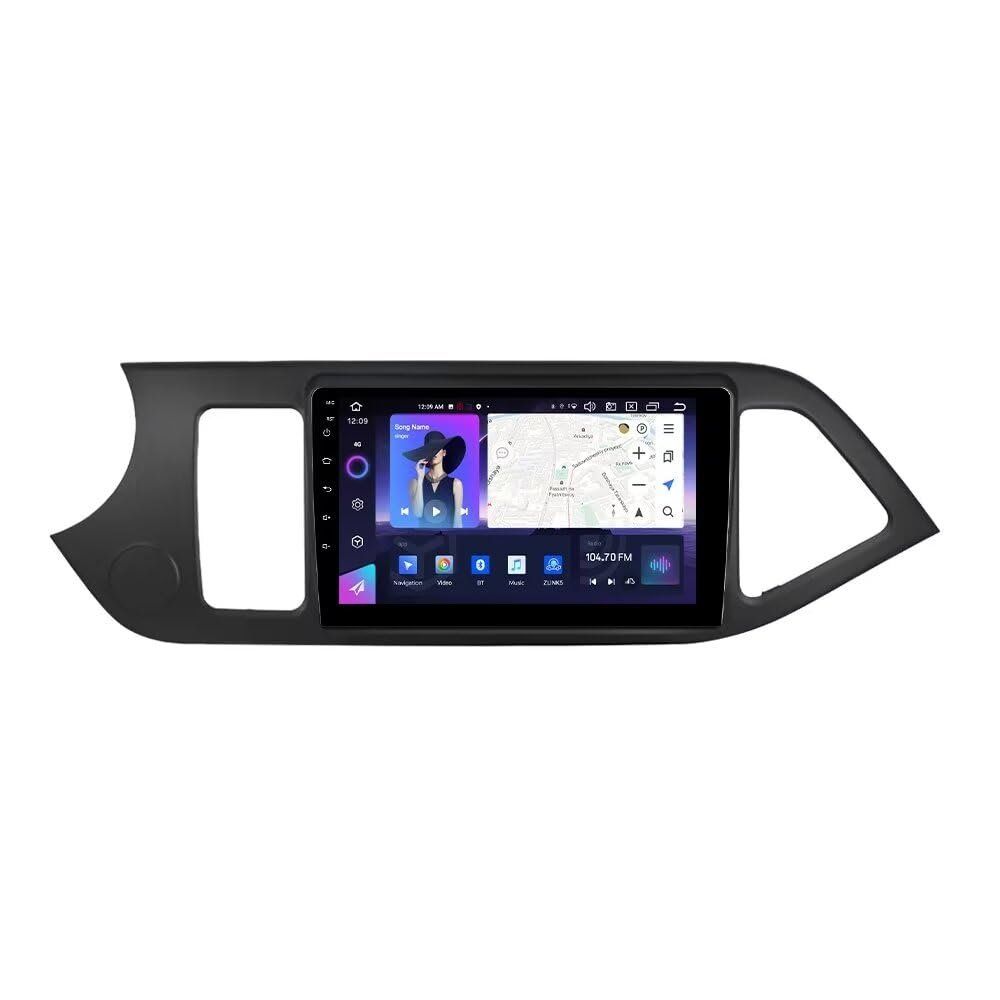 9inch Car Radio for KIA PICANTO Morning 2011 2012 2013 2014 2015 2016 Built-in carplay Android Anto,Android 13 Car Stereo Head Unit 4+64GB with DSP WiFi GPS Navigation Bluetooth SWC