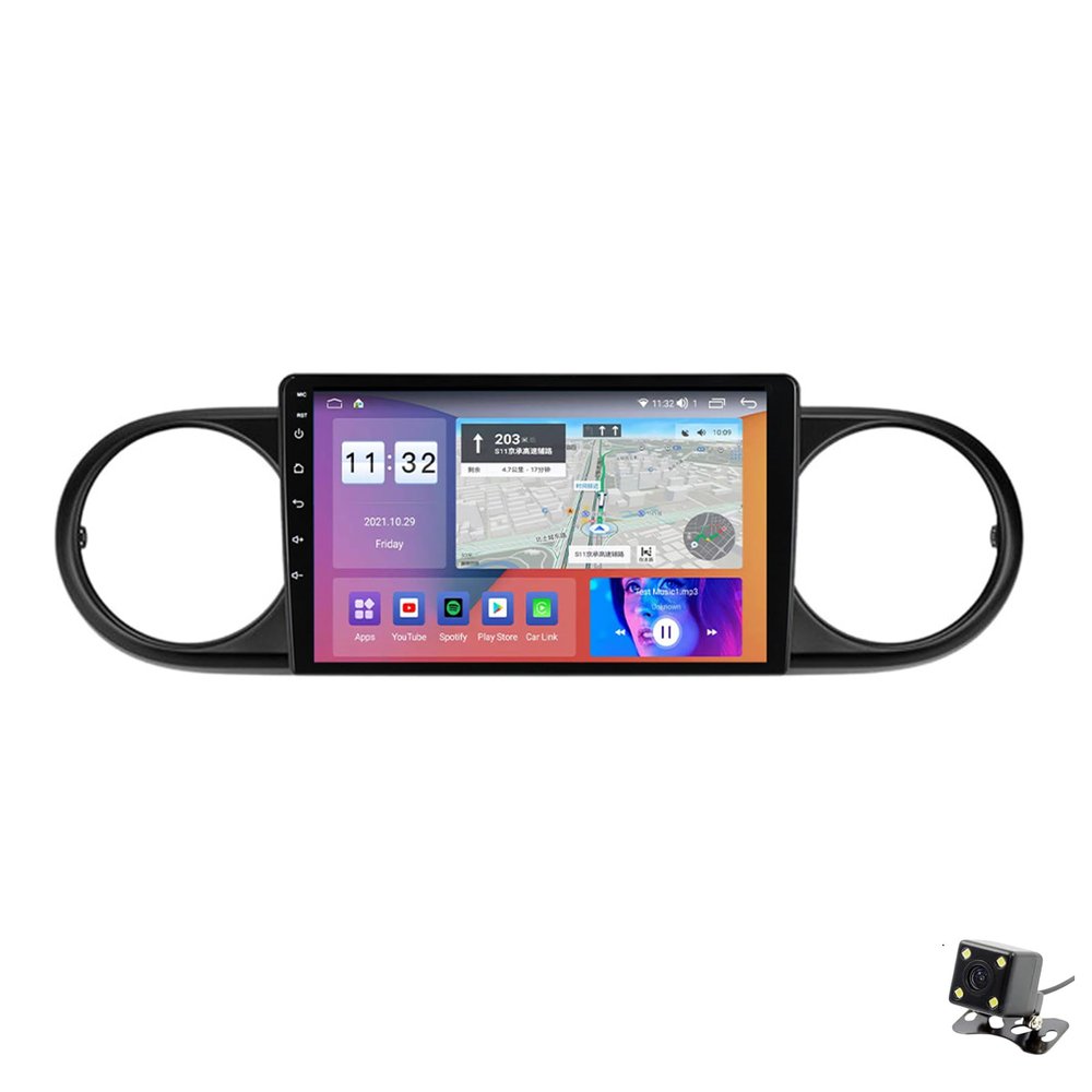 ADMLZQQ Car Stereo 9" Android 11 Double Din Bluetooth Autoradio for Toyota Rumion Avalon 2007-2019,Touchscreen Radio with GPS Car-Play Bluetooth SWC Backup Camera 5G WiFi AM/FM,Y1 1+16g