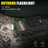 Emgykit Emergency Shortwave Radio - 4000mAh AM/FM/WB/SW/NOAA Weather Radio with BT5.0,Flashlight,SOS Alarm, Powered by Type-C Charged,Hand Crank&Solar Power for Camping, Emergencies (Gray+Green) view 4