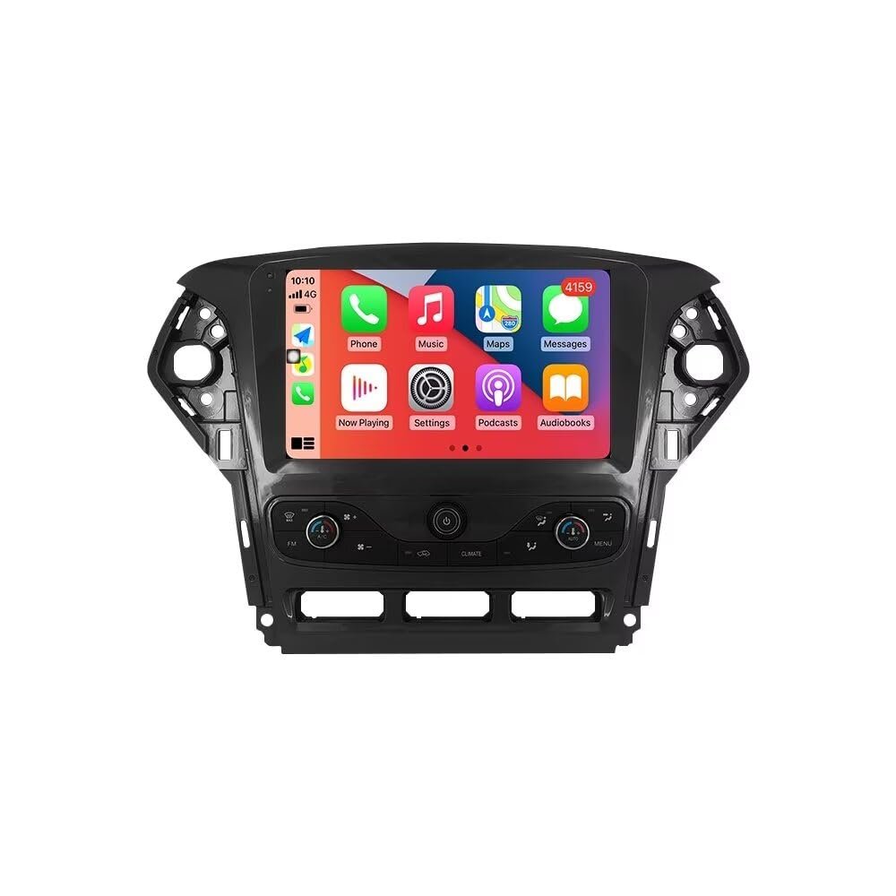 MekedeTech Android Car Radio Stereo GPS Navigation for Ford Mondeo 2010-2014 Head Unit,1280 * 720 Resolution Touch Screen Upgrade with 4G LTE Wireless CarPlay/Android Auto,8 core 4+64G