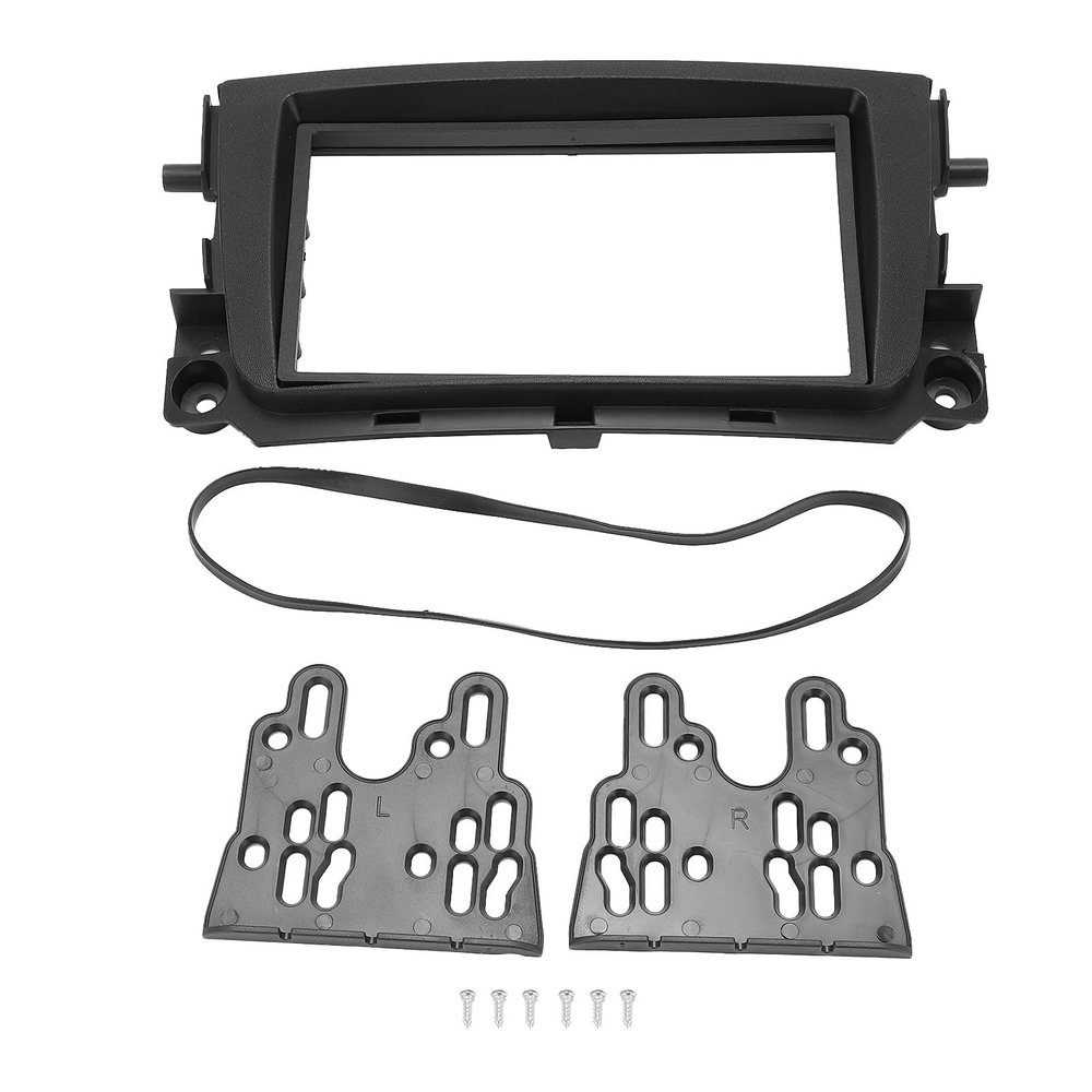 2Din Car Radio Stereo Fascia Frame CD Panel Trim ABS Replacement for Smart Fortwo 2011