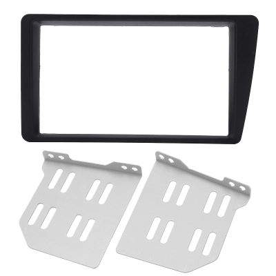 PerGar Radio Fascia, Radio Panel Fascia, Double DIN Radio Dash Kit, 2Din Radio Stereo Fascia Dash Frame Trim Replacement for Civic LHD 2001-2005, PERGAR9NWKH4UA36