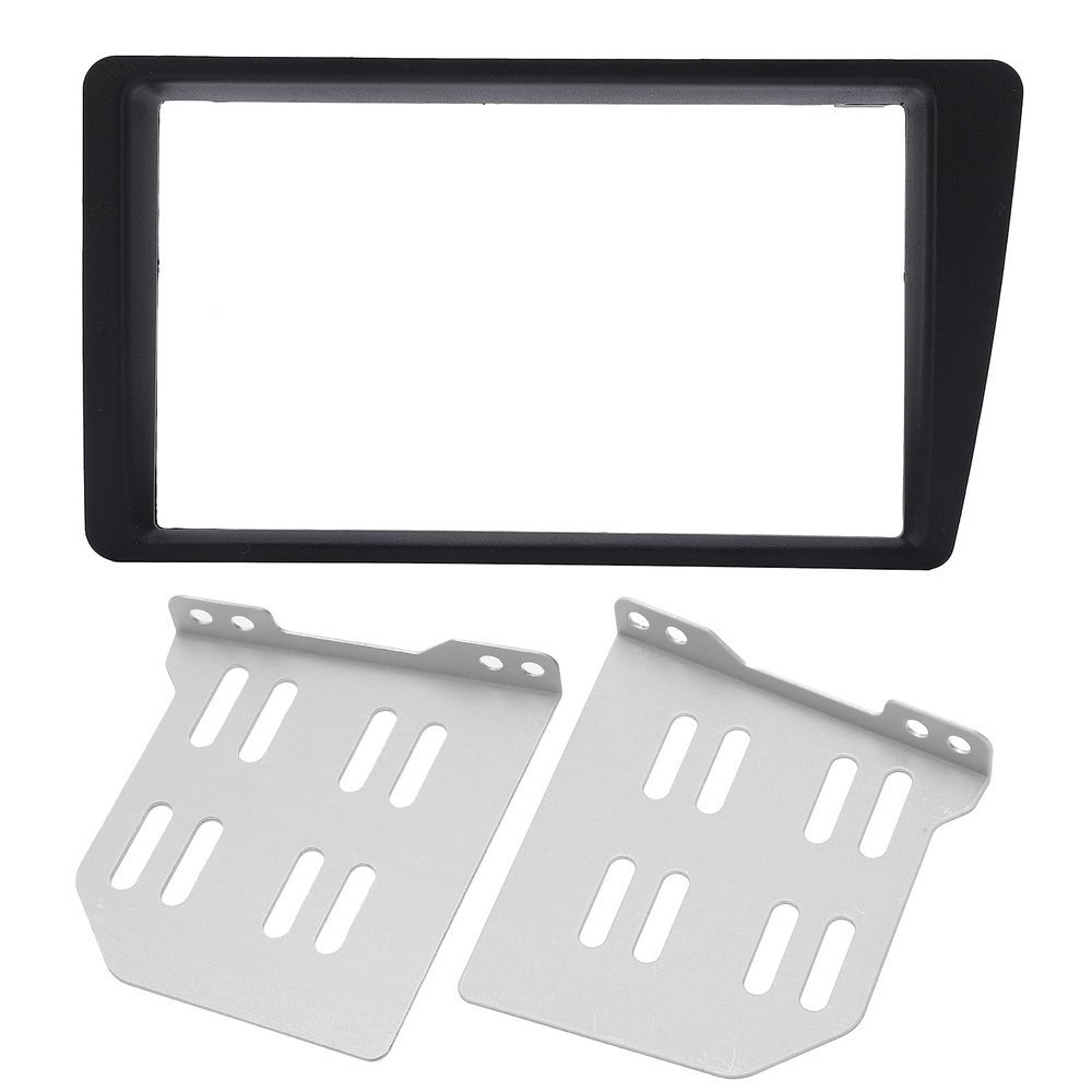 PerGar Radio Fascia, Radio Panel Fascia, Double DIN Radio Dash Kit, 2Din Radio Stereo Fascia Dash Frame Trim Replacement for Civic LHD 2001-2005, PERGAR9NWKH4UA36