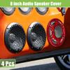 ACROPIX 8" Car Speaker Grills Cover Mesh Round 8 Inch Audio Speaker Subwoofer Guard Protector Case with Mounting Screws Iron Red - Pack of 4 view 2