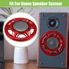 ACROPIX 8" Car Speaker Grills Cover Mesh Round 8 Inch Audio Speaker Subwoofer Guard Protector Case with Mounting Screws Iron Red - Pack of 4 view 3