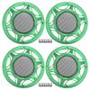 ACROPIX Universal 8" Car Speaker Grills Cover Mesh Round 8 Inch Audio Speaker Subwoofer Guard Protector Case with Mounting Screws Iron Green - Pack of 4 view 1
