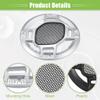 ACROPIX 3" Car Speaker Grills Cover Mesh Round 3 Inch Audio Speaker Subwoofer Guard Protector Case with Mounting Screws Iron Silver Tone Black - Pack of 4 view 4