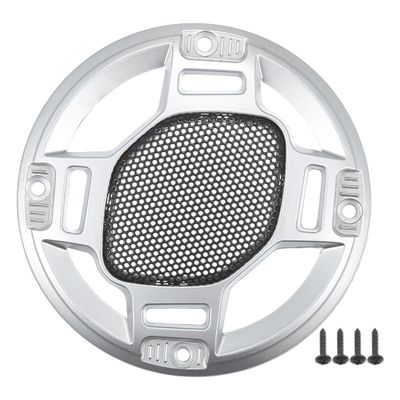 ACROPIX 3" Car Speaker Grills Cover Mesh Round 3 Inch Audio Speaker Subwoofer Guard Protector Case with Mounting Screws Iron Silver Tone Black - Pack of 1