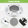 ACROPIX 8" Car Speaker Grills Cover Mesh Round 8 Inch Audio Speaker Subwoofer Guard Protector Case with Mounting Screws Iron Silver Tone - Pack of 4 view 4