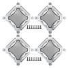ACROPIX Universal 6" Car Speaker Grills Cover Mesh Square 6 Inch Audio Speaker Subwoofer Guard Protector Case with Screws Iron Silver Tone - Pack of 4 view 1