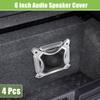 ACROPIX Universal 6" Car Speaker Grills Cover Mesh Square 6 Inch Audio Speaker Subwoofer Guard Protector Case with Screws Iron Silver Tone - Pack of 4 view 2